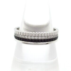 Boucheron Cattle Black Diamond Ring Extra Small Ring JRG03511 18K White Gold